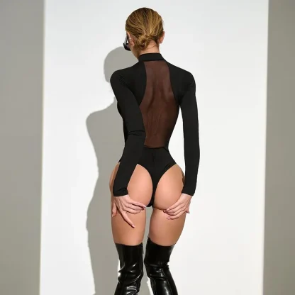 Long Sleeve Mesh Bodysuit - Image 6