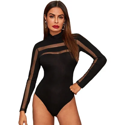 Long Sleeve Mesh Bodysuits - Image 4