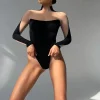 Turtleneck Transparent Bodysuit