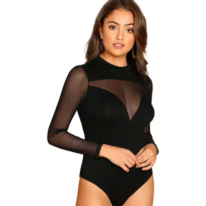 Long Sleeve Mesh Bodysuits - Image 2