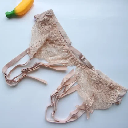 Sheer Lace Elastic Garter Belts