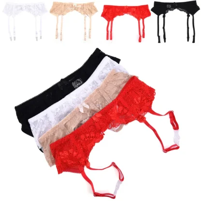 Sheer Lace Adjustable Garter Belts - Image 6