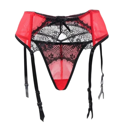 Sexy Sheer Lace Garter Belt - Image 7