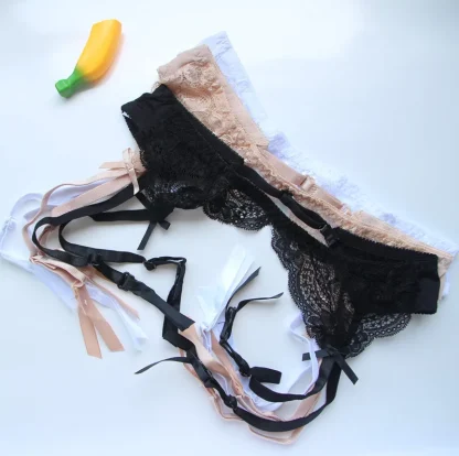 Sheer Lace Elastic Garter Belts - Image 6