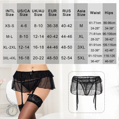 Sheer Micro Skirt Garter Belt - Image 7