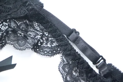 Sheer Lace Elastic Garter Belts - Image 3