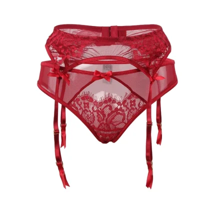 See-through Lace Garter Belt - Image 5