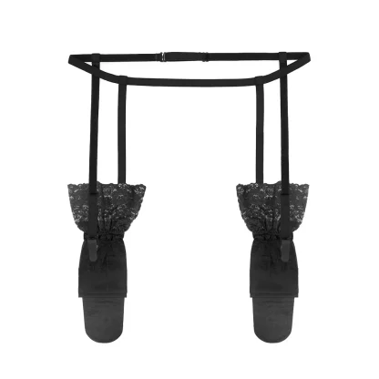 Simple Black Garter Belt - Image 5