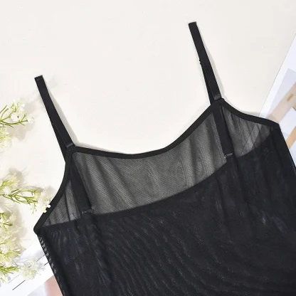 Sheer Mesh Thong Bodysuit - Image 2