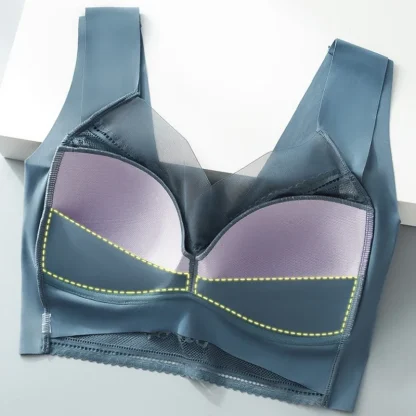 Sexy Mesh Seamless Bra - Image 2
