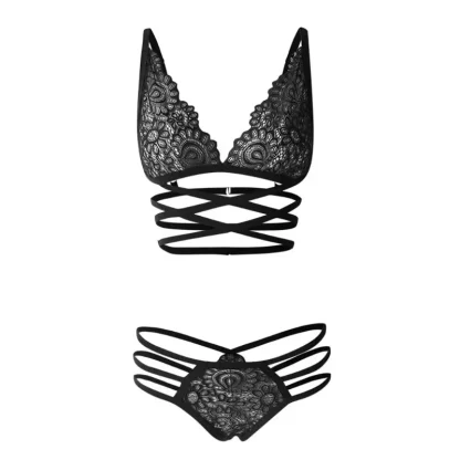 Strappy See-through Lingerie - Image 5