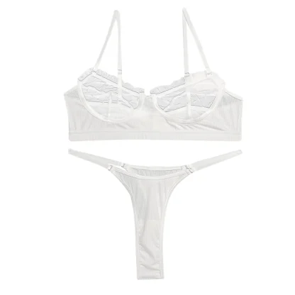 Sexy Mesh Cup Lingerie Set - Image 4