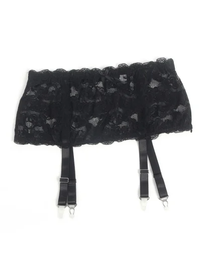Plus Size Sheer Garter Belt - Image 7