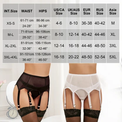High-waist Plus Size Garter Belt - Image 7