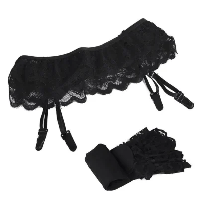 Chic Sheer Lace Garter Belts - Image 2