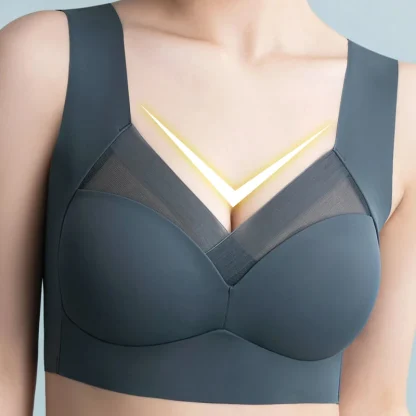 Seamless Mesh Trim Bralette