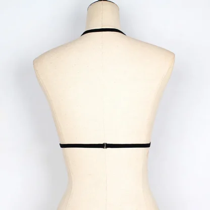 Push Up Halter Sheer Lace Bra - Image 5