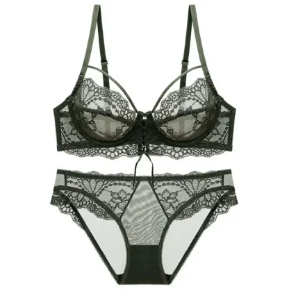 See-through Eyelash Lace Lingerie - Image 6