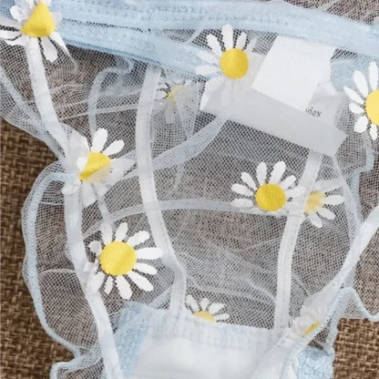 Aesthetic Floral Mesh Lingerie - Image 3