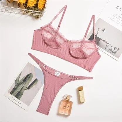 Ruffled Sheer Mesh Sexy Lingerie - Image 5