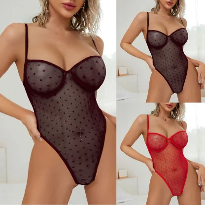 Sexy Sheer Mesh Teddy - Image 4