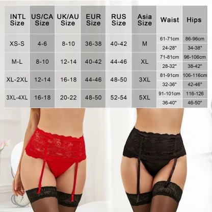 Sheer Lace Garter Belts - Image 7