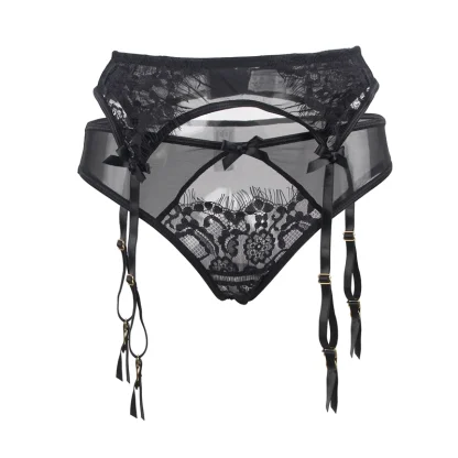 See-through Lace Garter Belt - Image 3