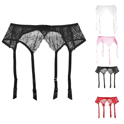 Elastic See-through Garter Belts - Image 7