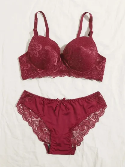 See-through Lace Push-up Lingerie - Image 3