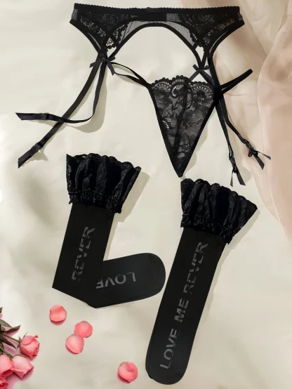 See-through Lace Lingerie Set