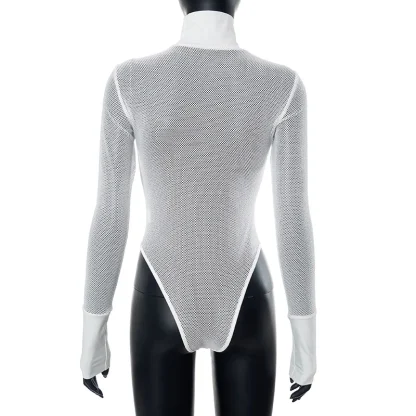 Turtleneck See-through Bodysuit - Image 6