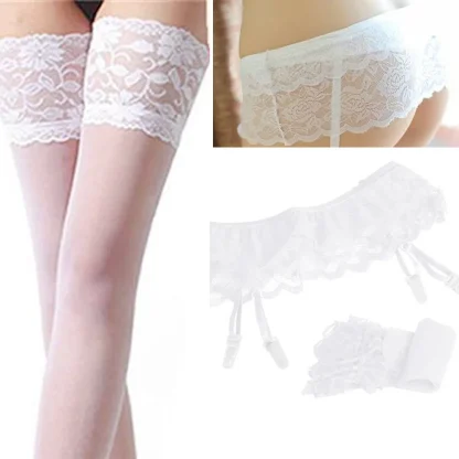 Chic Sheer Lace Garter Belts - Image 6