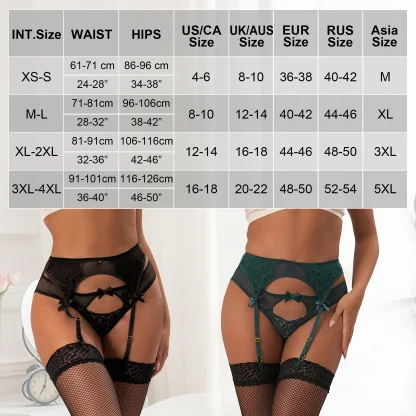 See-through Lace Garter Belt - Image 7