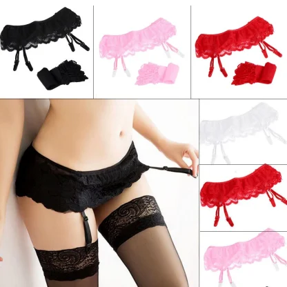Chic Sheer Lace Garter Belts - Image 7