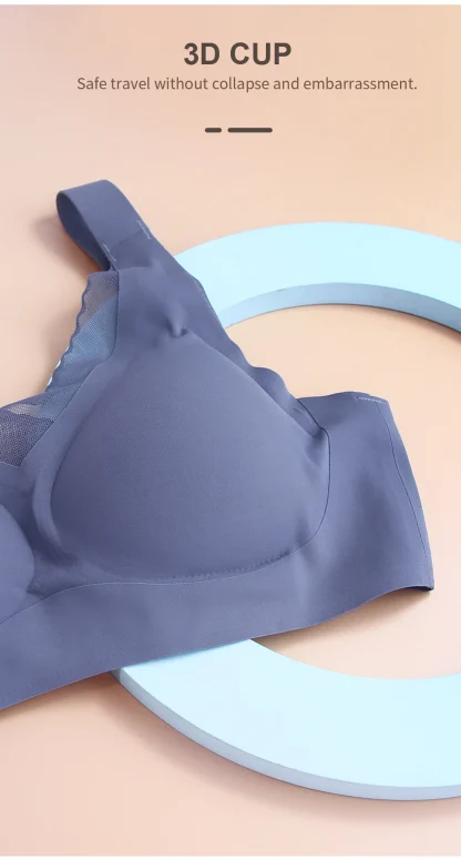 Seamless Sheer Solid Bra - Image 3