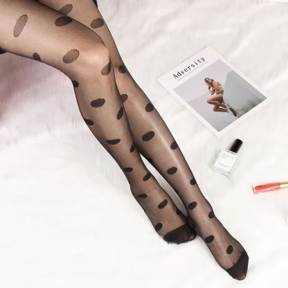 See-through Dot Pantyhose