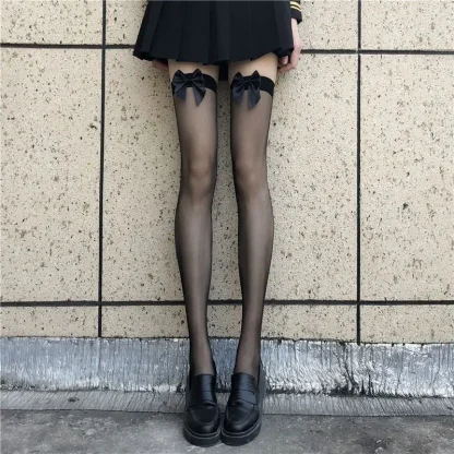 Bowknot Top Thigh-high