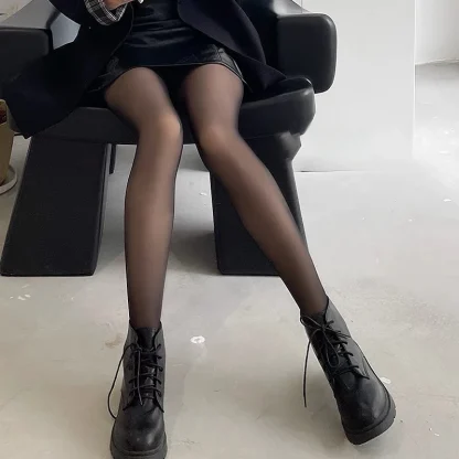 Fake See-through Warm Stockings