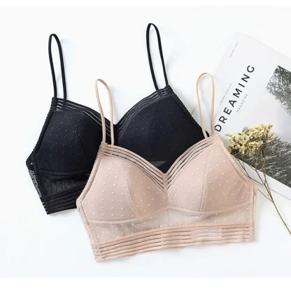 Backless Sheer Seamless Bra - Image 5