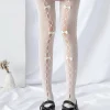 Bow Hollow Out Fishnet Stocking - Image 2