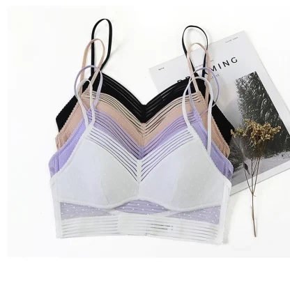Backless Sheer Seamless Bra - Image 7