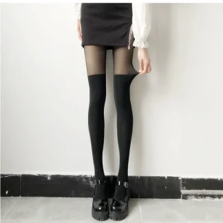 Thick See-through Pantyhose