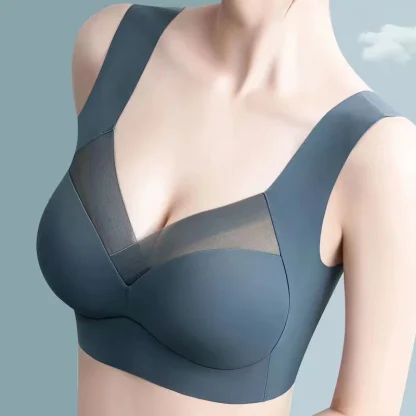 Seamless Mesh Trim Bra