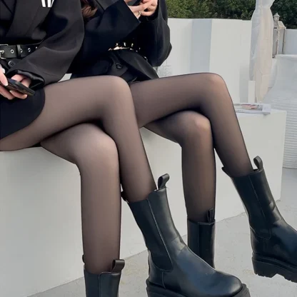 Fake See-through Warm Stockings - Image 3